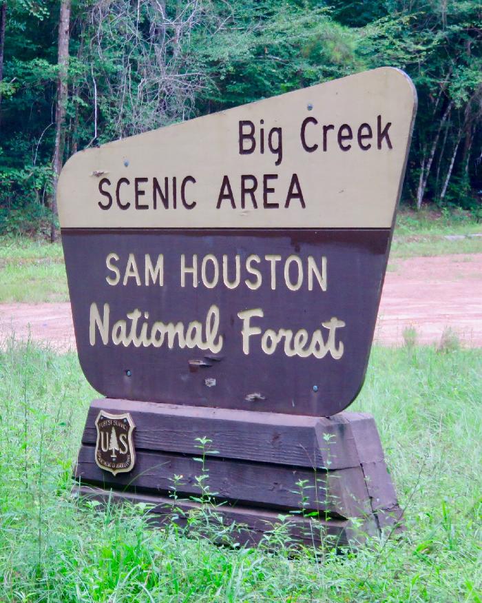 Entrance to Big Creek Scenic Area Parking
