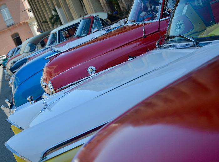 Classic Car Line Up (photographed by Yosel Vazquez)
