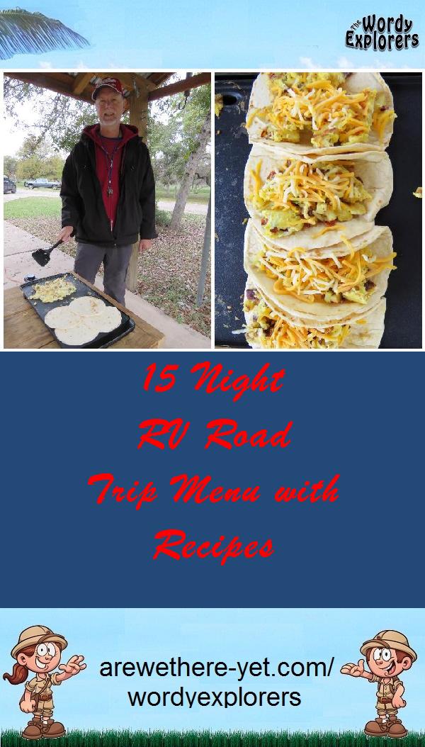 15 Night RV Road Trip Menu with Recipes