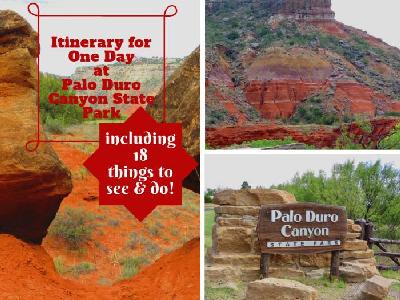 Itinerary for One Day at Palo Duro Canyon State Park