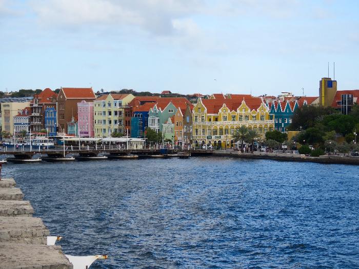 Colorful Dutch Colonial Architecture in Willemstad, Curacao