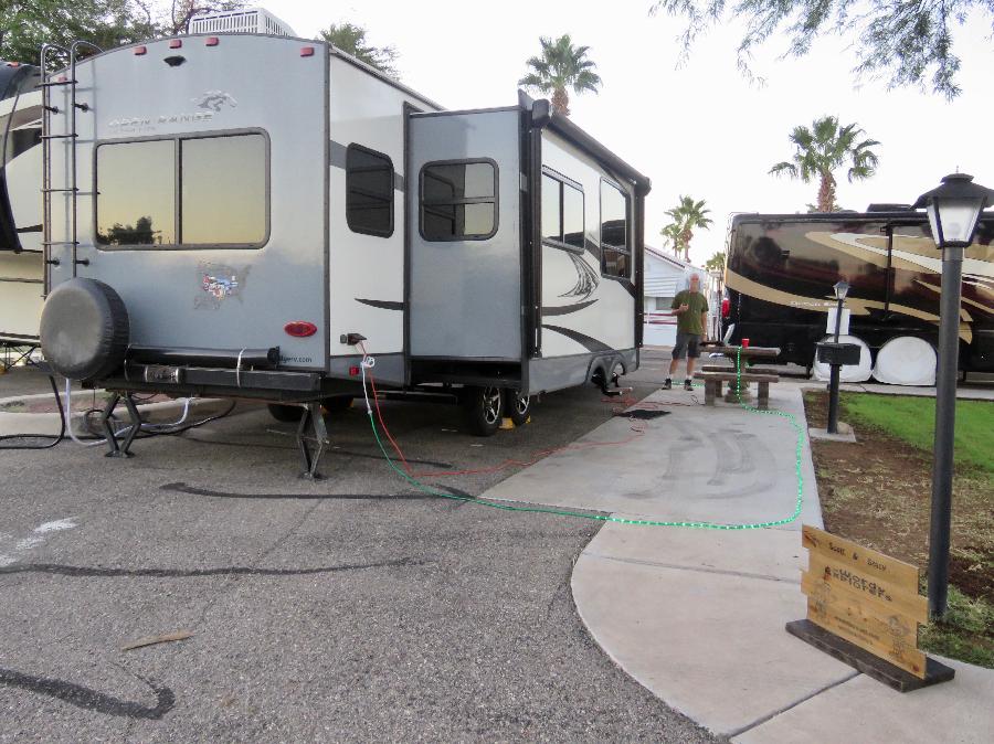 Our Courtyard Pull-thru Site at Rincon Country West RV Resort