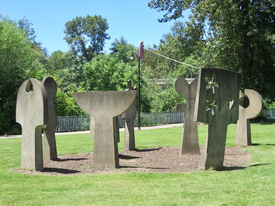 A Few of the Many Sculptures around Alton Baker Park