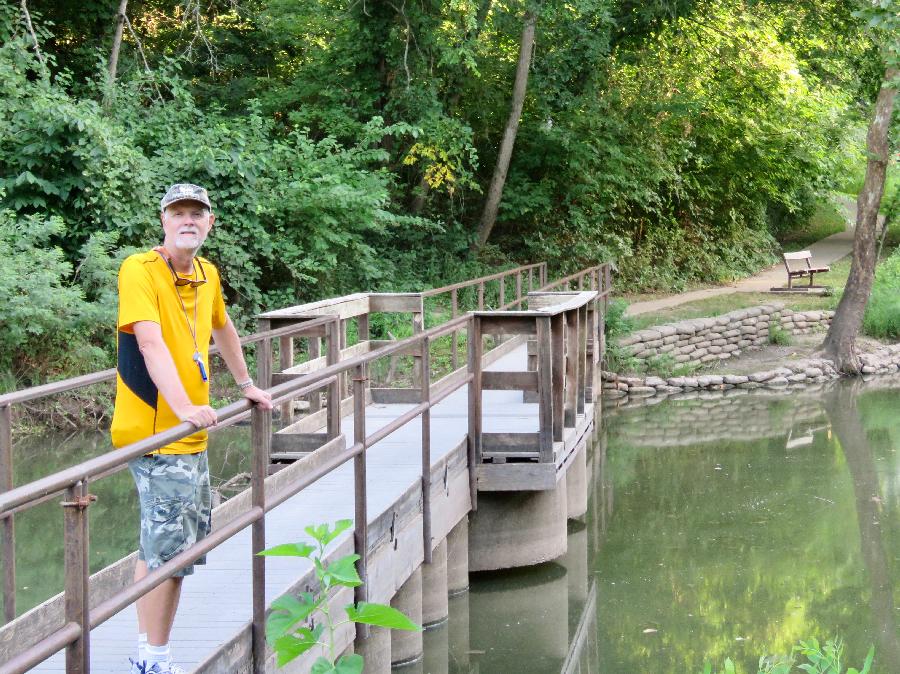 Hiking on the Boardwalk over the Walnut River