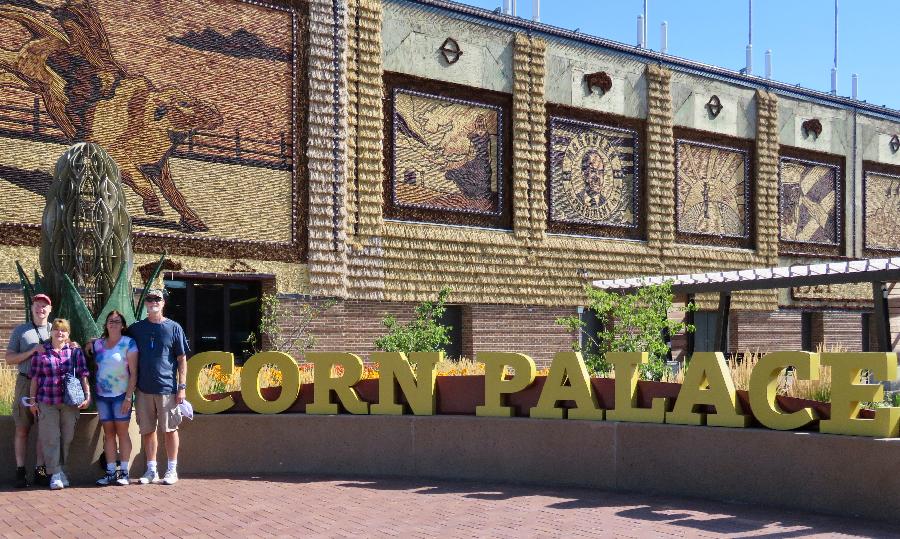 Outside of The World's Only Corn Palace
