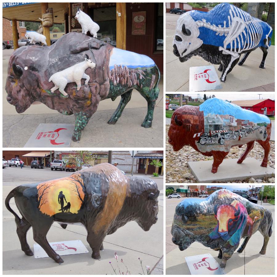 Our Favorite Painted Bison in Custer City
