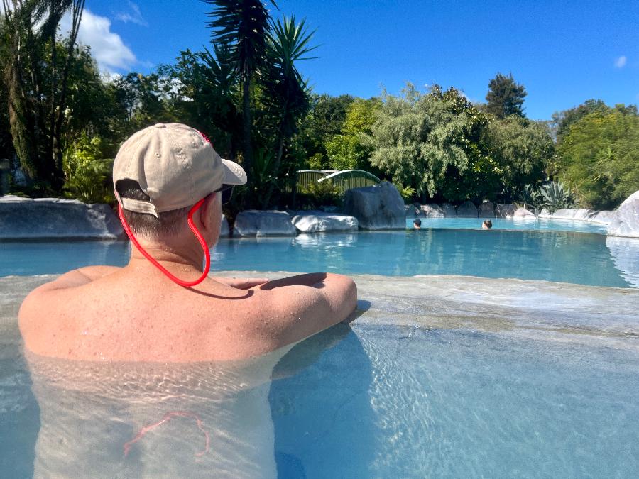 Soaking in the Thermal Water (and View) at Wairakei Terraces