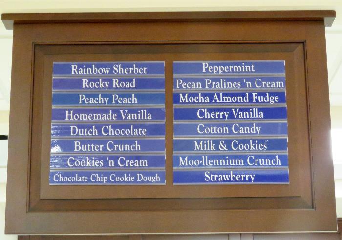 Sixteen Ice Cream Flavors Available ... but they Change Daily