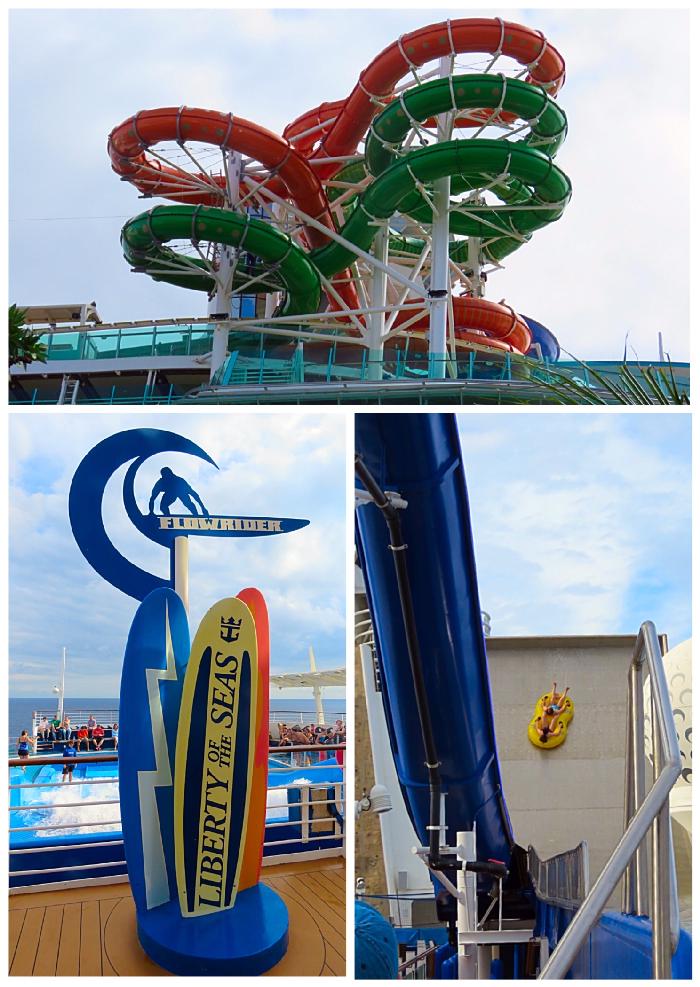 Perfect Storm (top), Flowrider (bottom left) and Tidal Wave