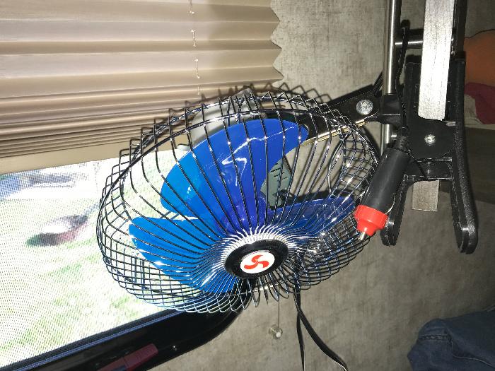 12v 8" Oscillating Clipon Fan