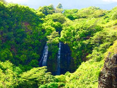 Waterfalls in Northeast Kauai