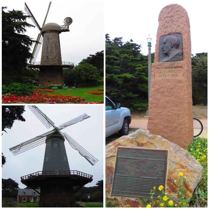 Dutch Windmill (top left), Murphy Windmill and Roald Amundsen Memorial