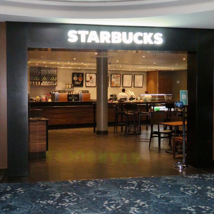 Starbucks on the Norwegian Bliss