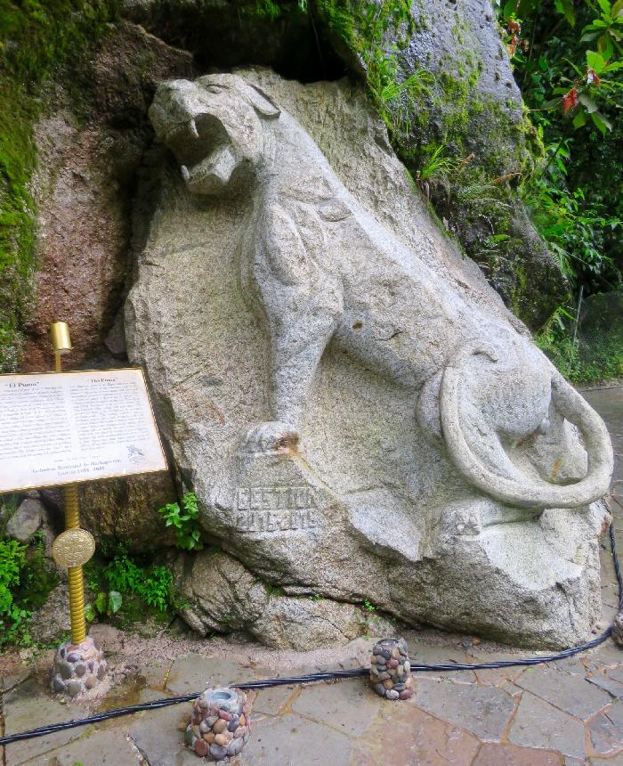 More Stone Decor along Path to and from Banos Termales de Aguas Calientes