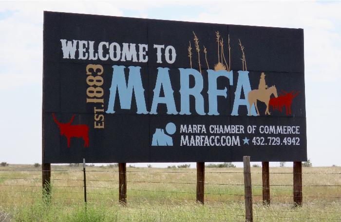 City Limits of Marfa, Texas