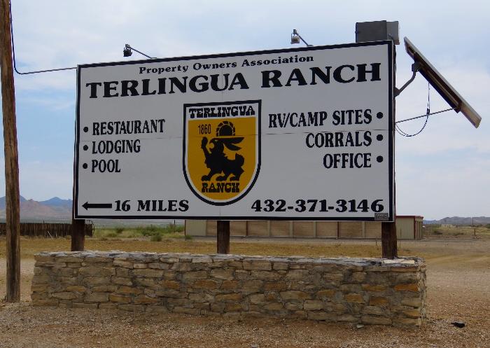 16 miles to Terlingua Ranch