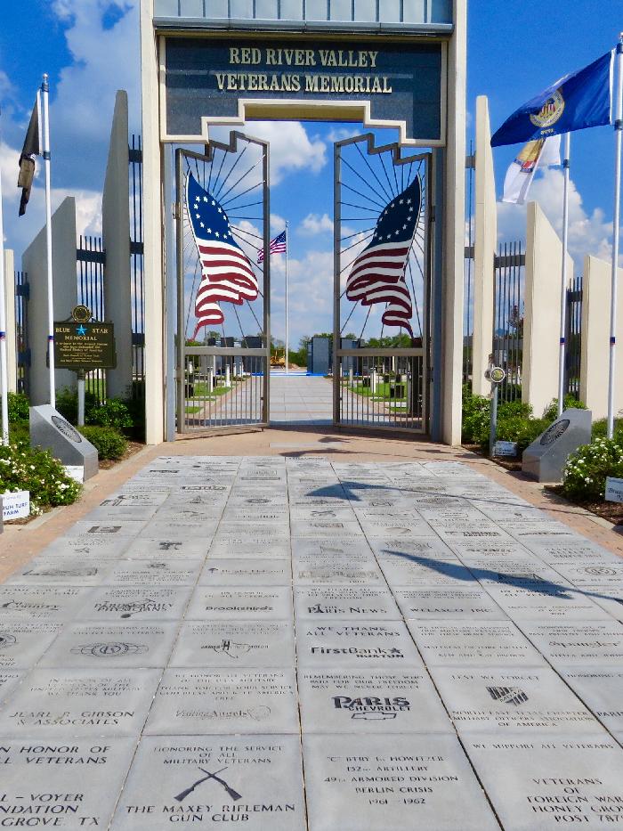 Entrance Gate to Red River Valley Veterans Memorial