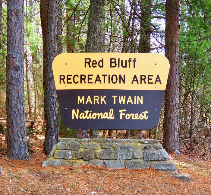 Entrance to Red Bluff Recreation Area