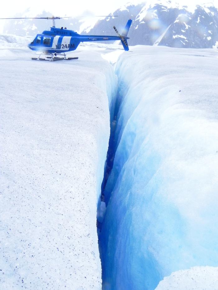 Huge Glacier Crevice