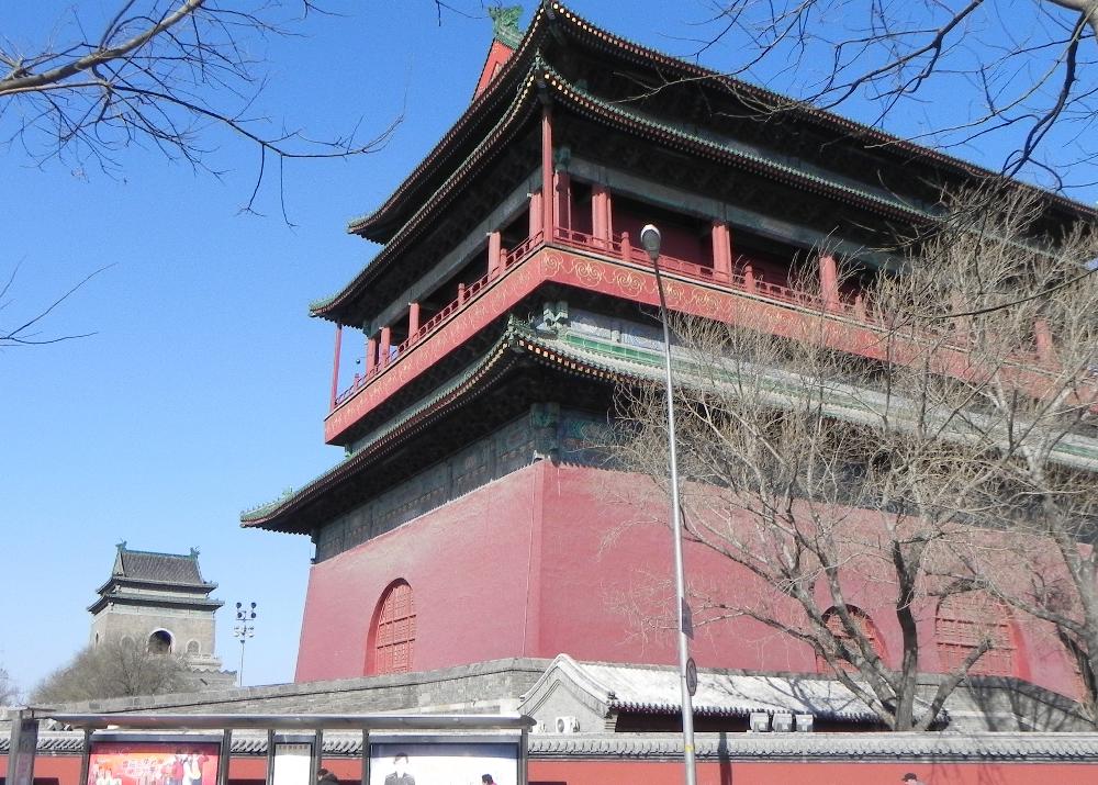 Drum Tower aligned with Bell Tower
