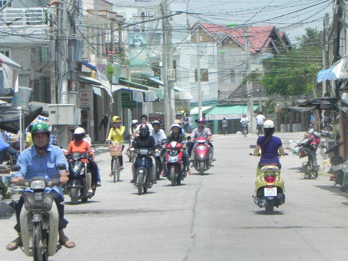 Motorcycles on the Roads of Nha Trang