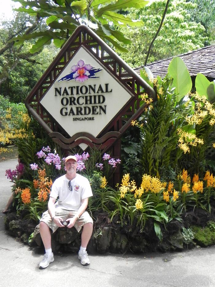 Entering Singapore's National Orchid Garden