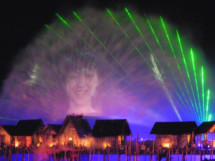 Sentosa's "Songs of the Sea" Laser Light Image