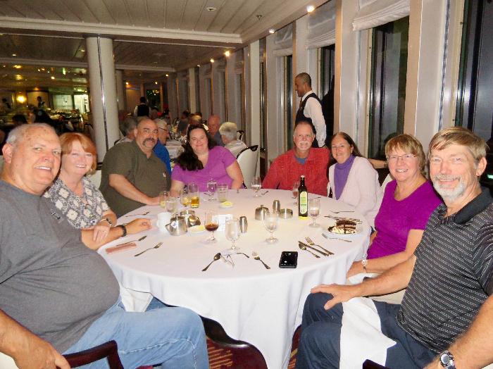 Dining Companions Clint, Joyce, Art, Jennifer, Scott, Stacy, Shirley & John
