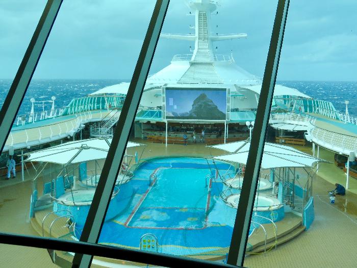 View from Viking Crown Lounge on Rhapsody of the Seas