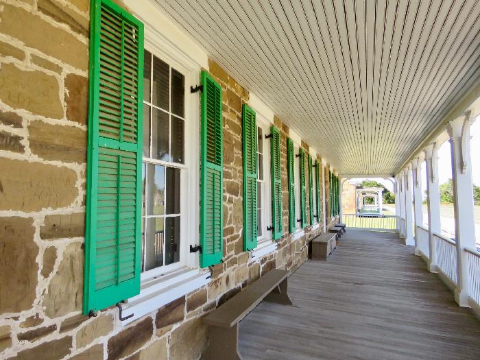 Front Porch of Company and Commanding Officers' Quarters
