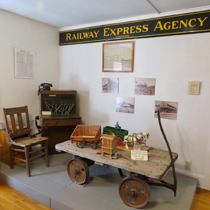 Railroad Exhibit at Coronado Museum in Liberal, Kansas