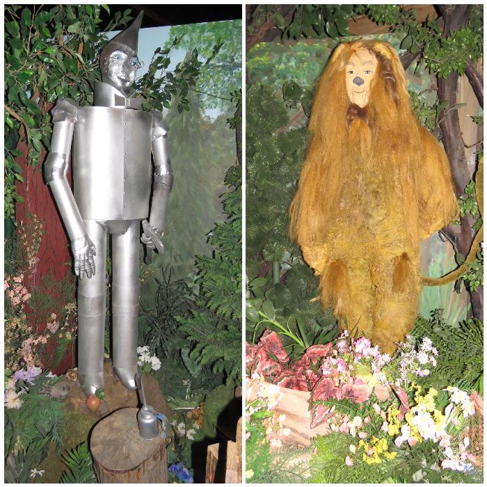 The Tin Man and Lion inside The Land of Oz