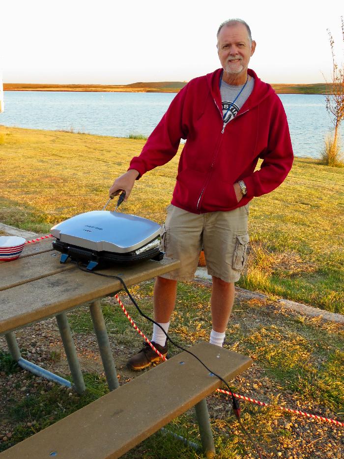Cooking Dinner at Horse Thief Reservoir's Site 19