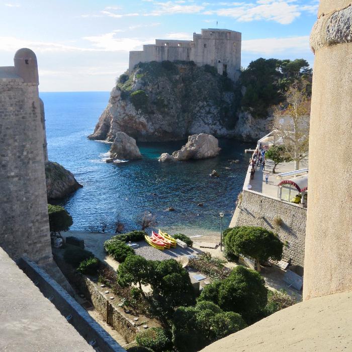 View from the Ancient City Walls Surrounding Dubrovnik