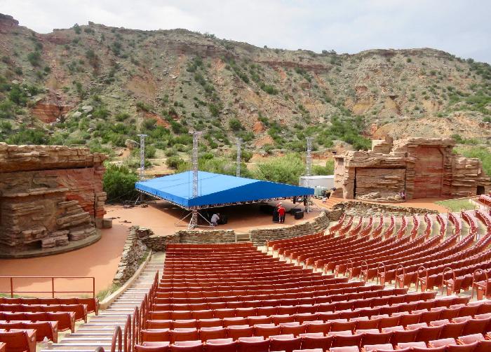 Preparing Palo Duro Canyon's Pioneer Amphitheatre for a Concert in the Canyon
