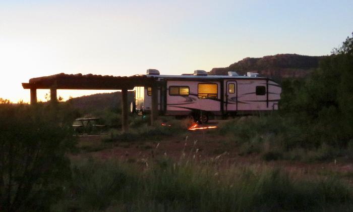 Campsite 86 in Mesquite Loop at Palo Duro Canyon State Park
