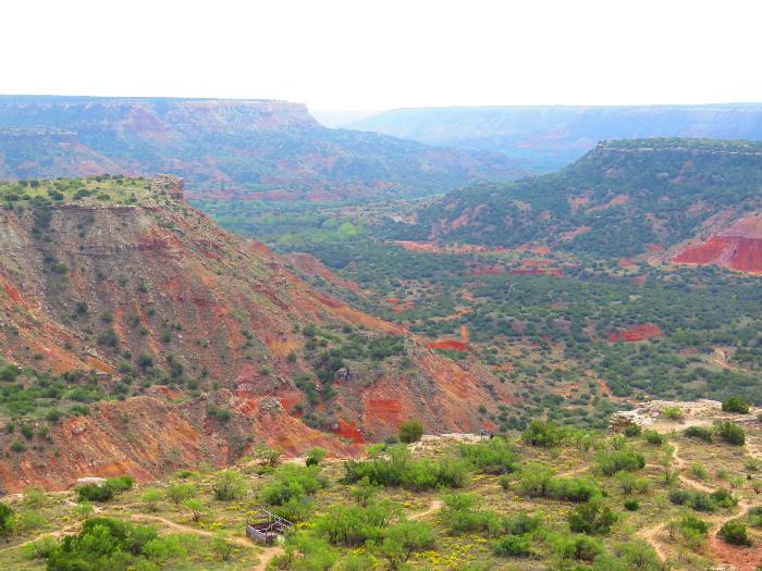 View from CCC Overlook at Palo Duro Canyon State Park