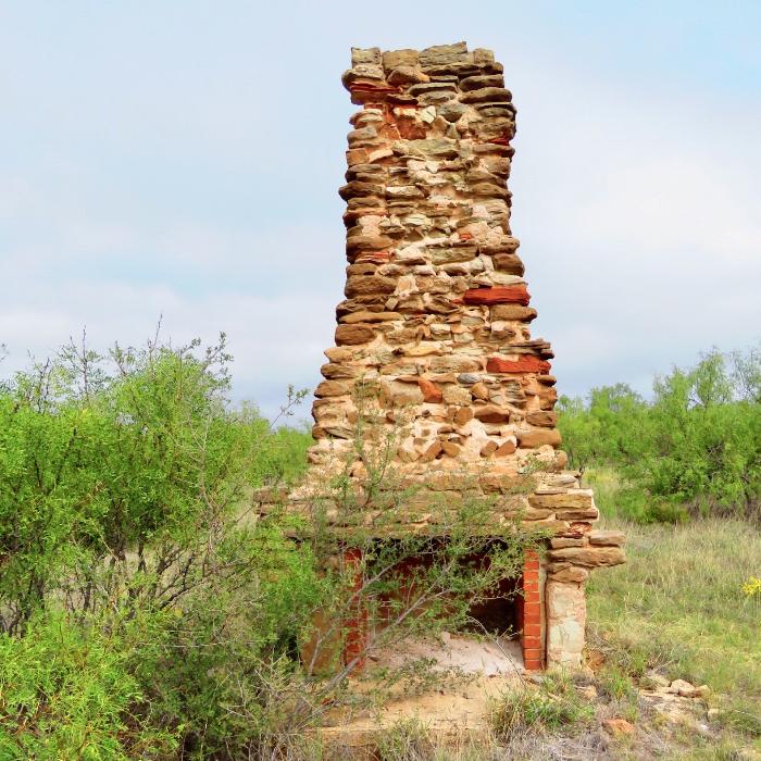 Fireplace and Chimney from CCC Camp at Palo Duro Canyon