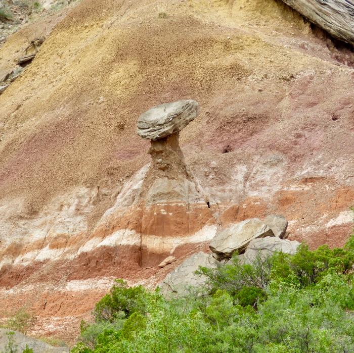 Hoodoo near Pioneer Amphitheatre at Palo Duro Canyon State Park