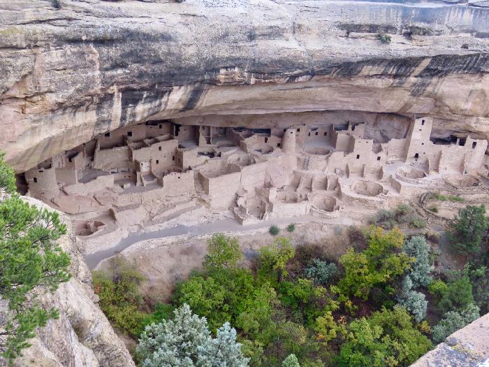 View of Mesa Verde's Cliff Palace from Overlook