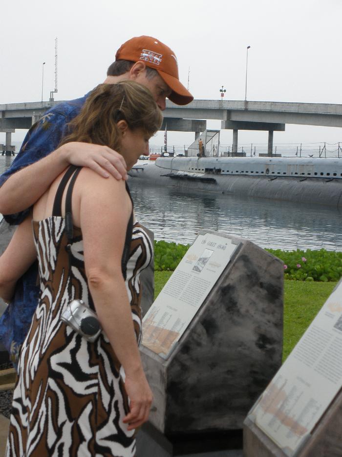 Reading Markers at Pearl Harbor