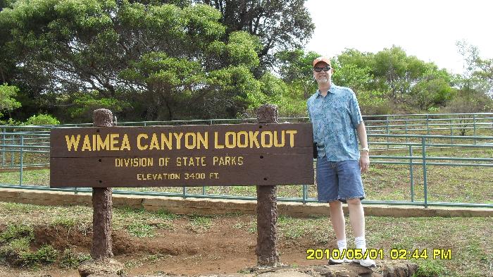 Scott at Waimea Canyon Overlook