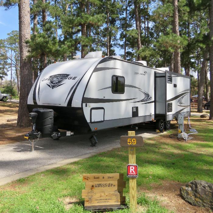 Site 59 in Copperas Creek Camping Area at Bastrop State Park