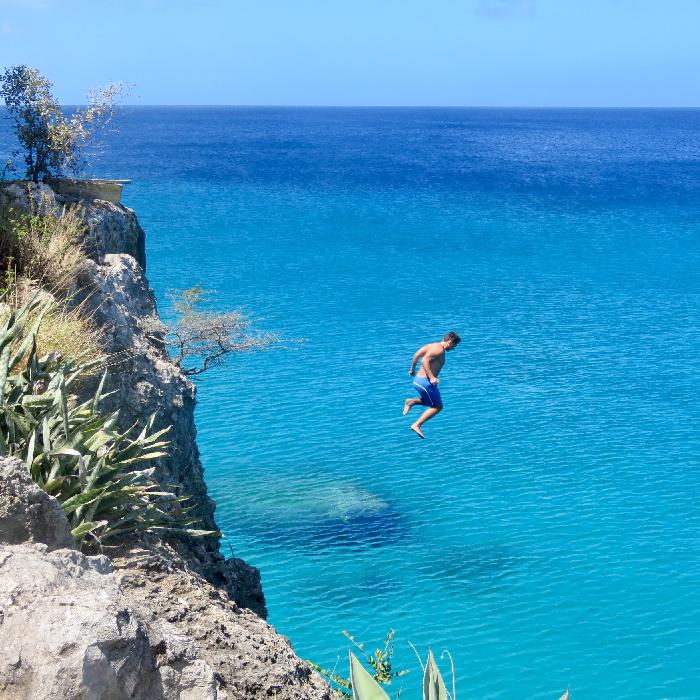 Cliff Jumping at Playa Forti