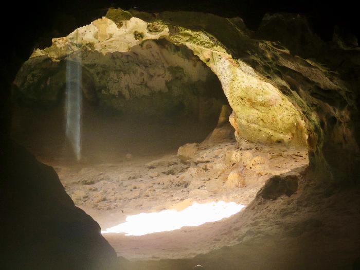 A Ray of Sun Shines in Quadirikiri Cave