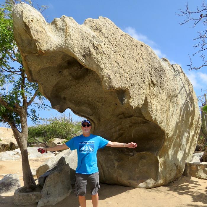 At 6 foot tall, Scott is Standing Under a Rock!