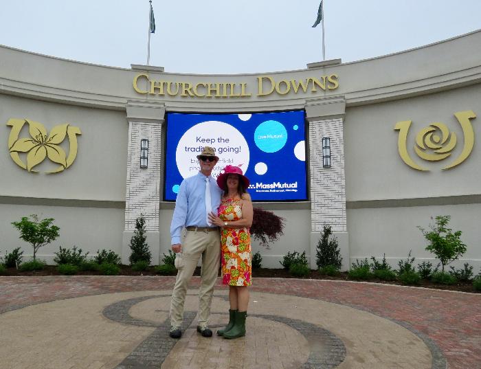 Arriving at Churchill Downs