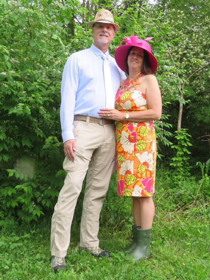 All Dressed Up with Rain Boots for the 2019 Kentucky Derby