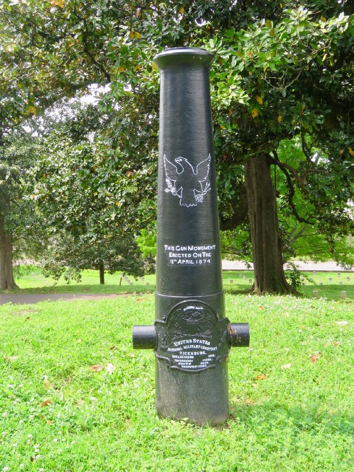 Gun Monument at Vicksburg National Cemetery