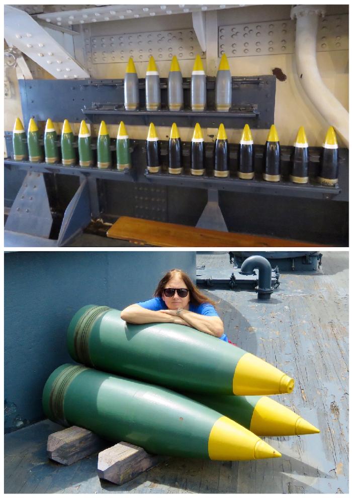 Ammunition Displays aboard USS Texas